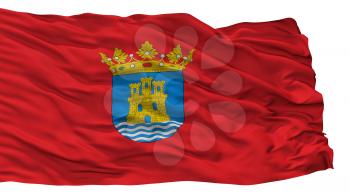 Alcala Henares City Flag, Country Spain, Isolated On White Background, 3D Rendering