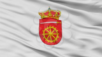 Alia City Flag, Country Spain, Caceres Province, Closeup View, 3D Rendering