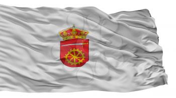 Alia City Flag, Country Spain, Caceres Province, Isolated On White Background, 3D Rendering