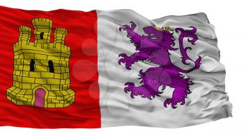 Caceres City Flag, Country Spain, Isolated On White Background, 3D Rendering