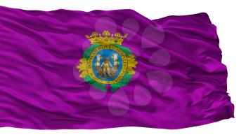 Cadiz City Flag, Country Spain, Isolated On White Background, 3D Rendering