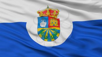 Fuenlabrada City Flag, Country Spain, Closeup View, 3D Rendering