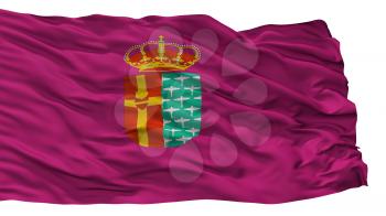 Getafe City Flag, Country Spain, Isolated On White Background, 3D Rendering