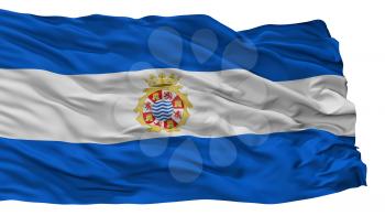 Jerez La Frontera City Flag, Country Spain, Isolated On White Background, 3D Rendering