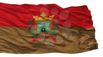La Ciudad Burgos City Flag, Country Spain, Isolated On White Background, 3D Rendering