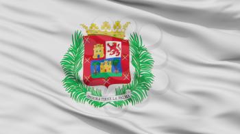 Las Palmas Gran Canaria City Flag, Country Spain, Closeup View, 3D Rendering