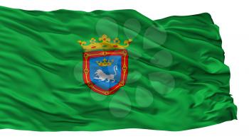 Pamplona City Flag, Country Spain, Isolated On White Background, 3D Rendering