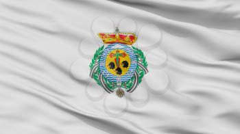 Santa Cruz Tenerife City City Flag, Country Spain, Closeup View, 3D Rendering