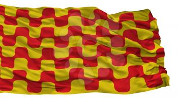 Tarragona City Flag, Country Spain, Isolated On White Background, 3D Rendering
