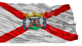 Vitoria City Flag, Country Spain, Isolated On White Background, 3D Rendering