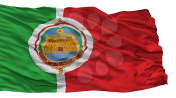 Khujand City Flag, Country Tajikistan, Isolated On White Background, 3D Rendering