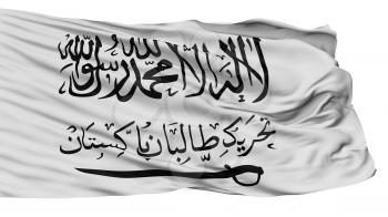 Tehrik I Taliban Flag, Isolated On White Background, 3D Rendering