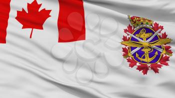 Canadian Forces Flag, Closeup View, 3D Rendering