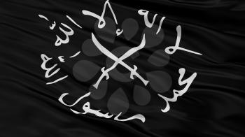 Islamic Courts Union Crossed Swords Flag, Closeup View, 3D Rendering