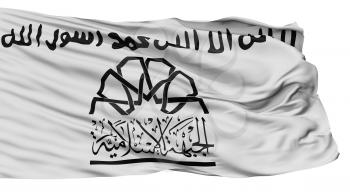 Islamic Front Syria Flag, Isolated On White Background, 3D Rendering