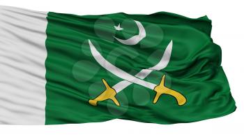 Pakistani Army Flag, Isolated On White Background, 3D Rendering