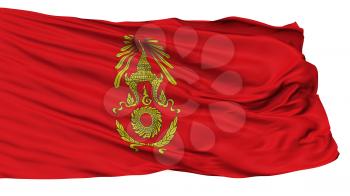 Royal Thai Army Flag, Isolated On White Background, 3D Rendering