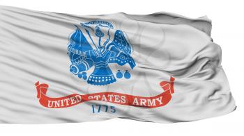 United States Army Flag, Isolated On White Background, 3D Rendering