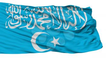 Turkistan Islamic Party Flag, Isolated On White Background, 3D Rendering