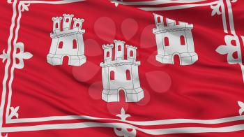 Aberdeen City Flag, Country Uk, Closeup View, 3D Rendering