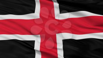 Durham City Flag, Country Uk, Closeup View, 3D Rendering