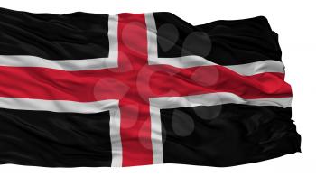 Durham City Flag, Country Uk, Isolated On White Background, 3D Rendering