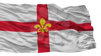Lincoln City Flag, Country Uk, Isolated On White Background, 3D Rendering