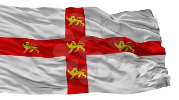 York City Flag, Country Uk, Isolated On White Background, 3D Rendering