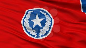 Chattanooga City Flag, Country Usa, Closeup View, 3D Rendering