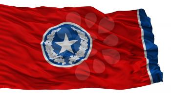 Chattanooga City Flag, Country Usa, Isolated On White Background, 3D Rendering
