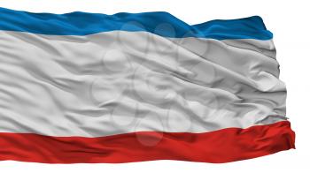Crimea City Flag, Country Ukraine, Isolated On White Background, 3D Rendering