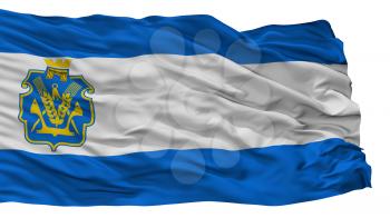 Kherson Oblast City Flag, Country Ukraine, Isolated On White Background, 3D Rendering