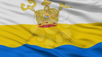 Mykolaiv Oblast City Flag, Country Ukraine, Closeup View, 3D Rendering