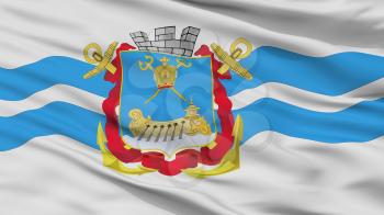 Nikolayev City Flag, Country Ukraine, Closeup View, 3D Rendering