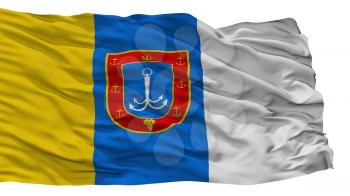Odesa Oblast City Flag, Country Ukraine, Isolated On White Background, 3D Rendering