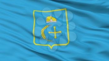 Sumy Oblast City Flag, Country Ukraine, Closeup View, 3D Rendering