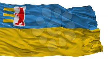 Transcarpathian Oblast City Flag, Country Ukraine, Isolated On White Background, 3D Rendering