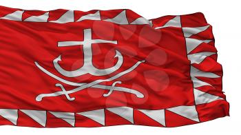 Vinnycia City Flag, Country Ukraine, Isolated On White Background, 3D Rendering