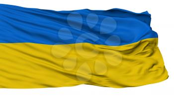 Ukraine Flag, Isolated On White Background, 3D Rendering