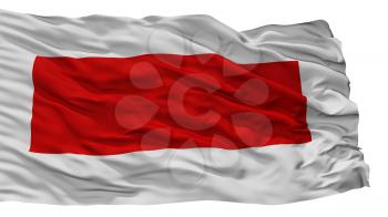 Sharjah City Flag, Country United Arab Emirates, Isolated On White Background, 3D Rendering