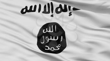 Variant The Islamic State Flag, Closeup View, 3D Rendering