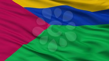 Bolivar City Flag, Country Venezuela, Closeup View, 3D Rendering