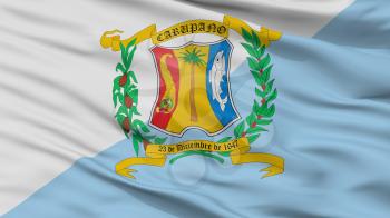 Municipio Bermudez City Flag, Country Venezuela, Closeup View, 3D Rendering