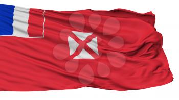 Wallis And Futuna Flag, Isolated On White Background, 3D Rendering