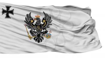 War Ensign Of Prussia 1816 Flag, Isolated On White Background, 3D Rendering