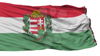 Hungary 1939 1945 War Flag, Isolated On White Background, 3D Rendering