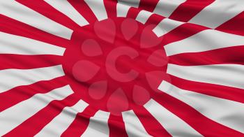 Imperial Japanese Army War Flag, Closeup View, 3D Rendering