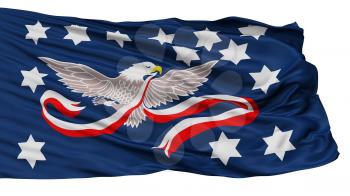 Whiskey Rebellion Isolated Flag With White Background, 3D Rendering