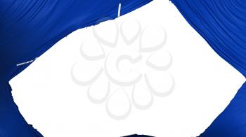 Divided North Atlantic Treaty Organization flag, white background, 3d rendering