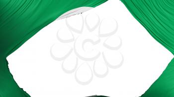 Divided Organisation of Islamic Cooperation flag, white background, 3d rendering